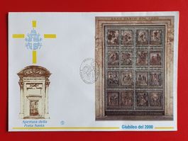 VATIKAN PORTA SANTA HEILIGES JAHR 2000 BLOCK FDC 1999