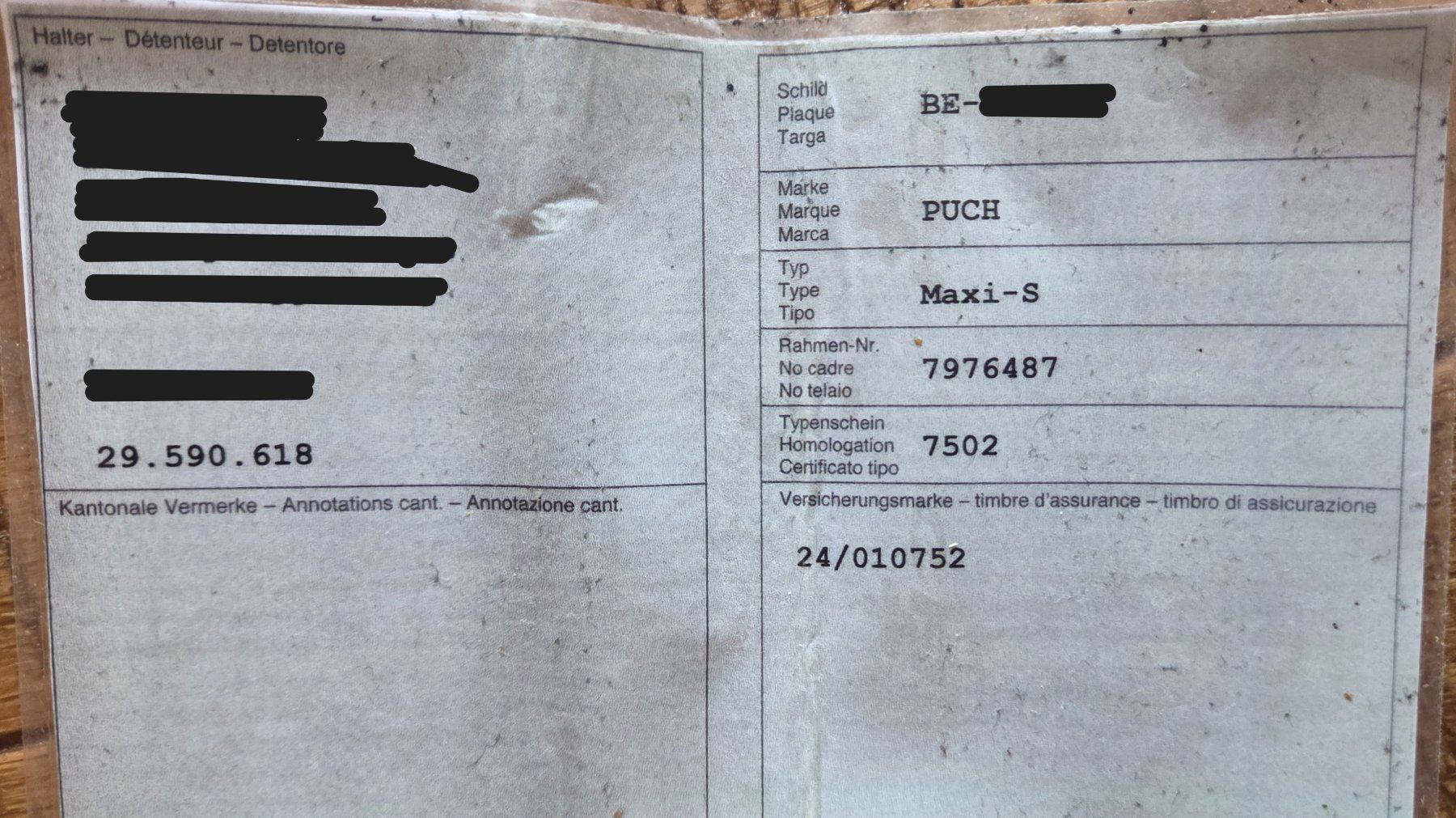 Puch Mofas: Puch Maxi S – Gebraucht aus Rüeggisberg von musketier75 9