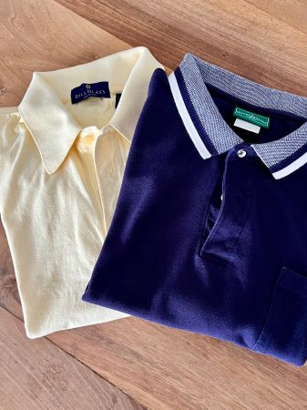 2 Polo Bundle Bill Blass & Outer Banks Gr. M/XL USA