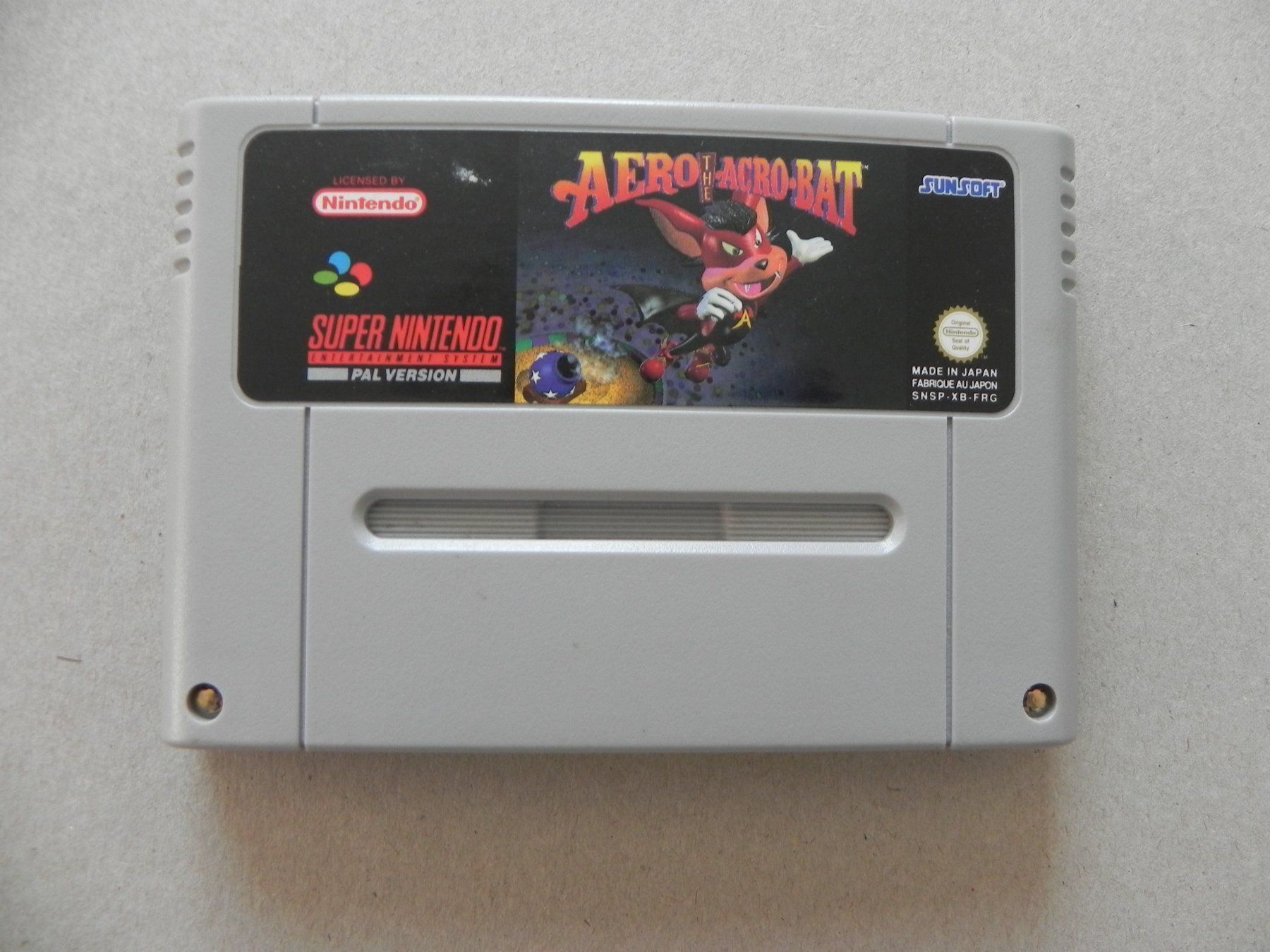 Nintendo Giochi: Super Nintendo SNES Game Aero Acro Bat – Usato da Siebnen venduto da krimsie
