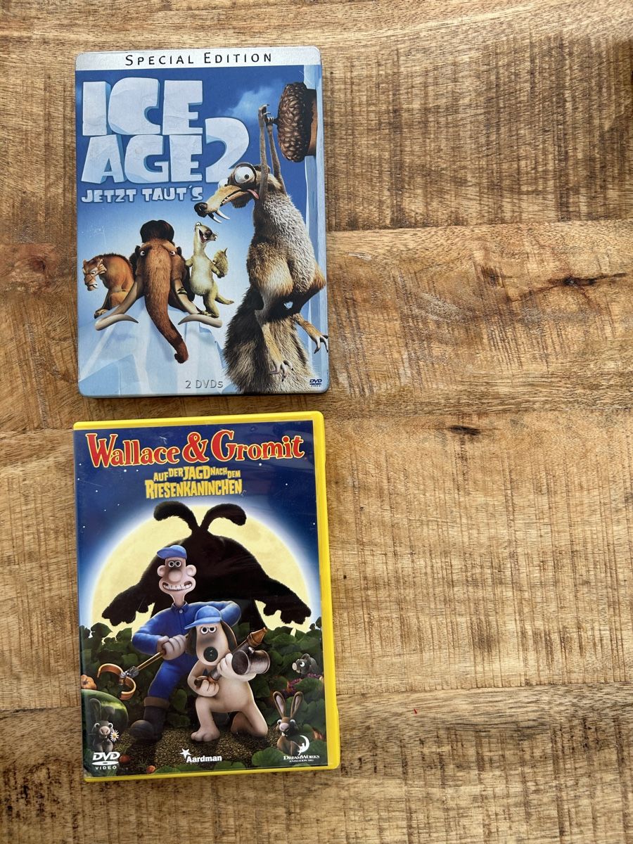 Alle DVDs: 2 DVDs Ice Age 2 & Wallace & Gromit – Gebraucht aus Fällanden von Ed-Thomi