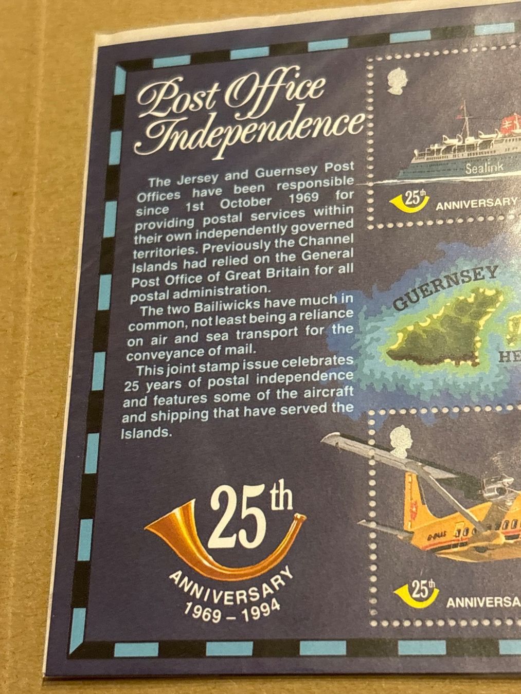 Alle Briefmarken: Jersey Guernsey Post 25th Jubiläum Briefmarken 1994 – Neu und originalverpackt aus Zürich von engebrunau 1