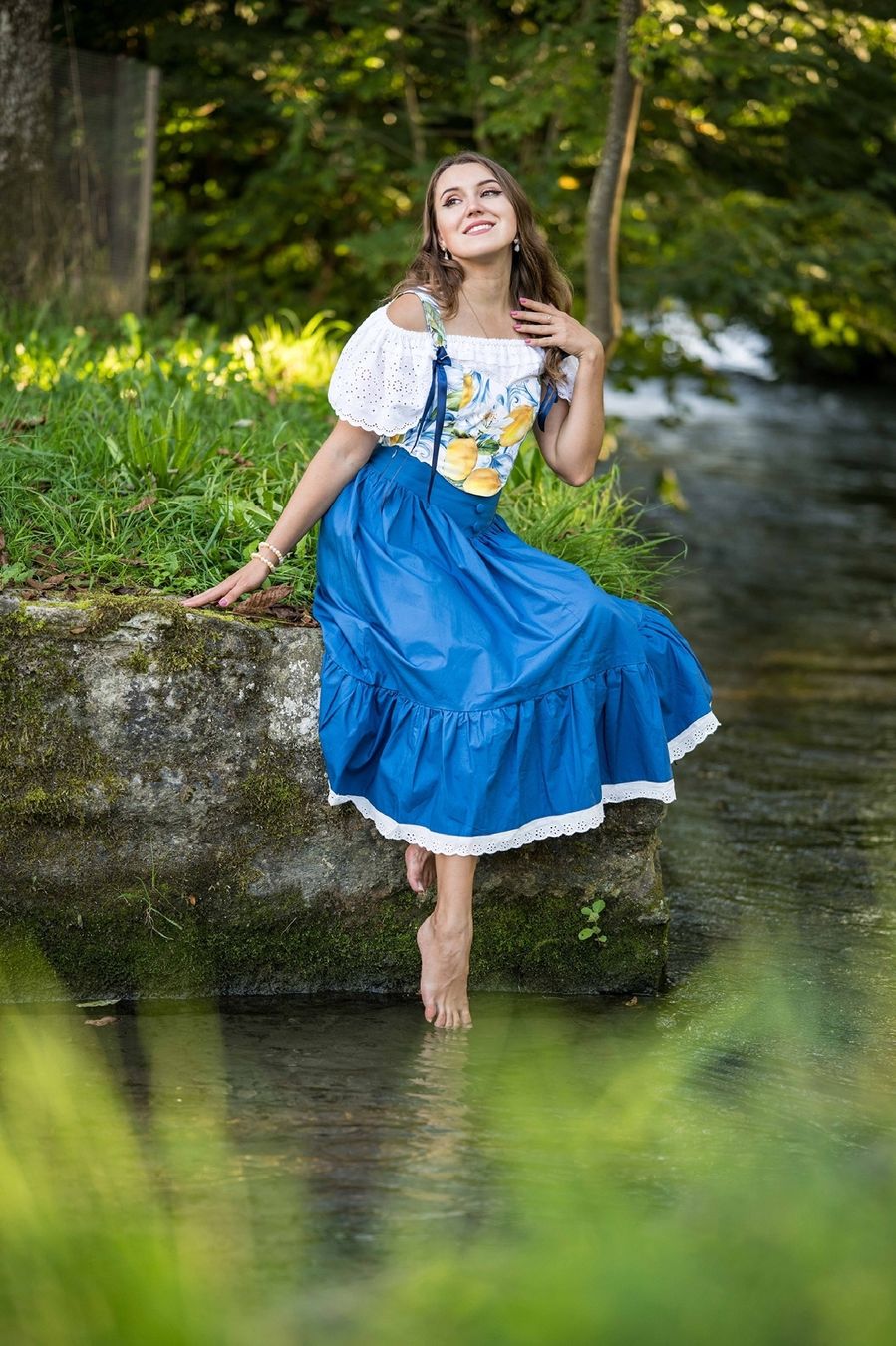 Röcke: wunderschöner blauer Rock retro vintage Style S – Gebraucht aus Mägenwil von VintageGirly 5