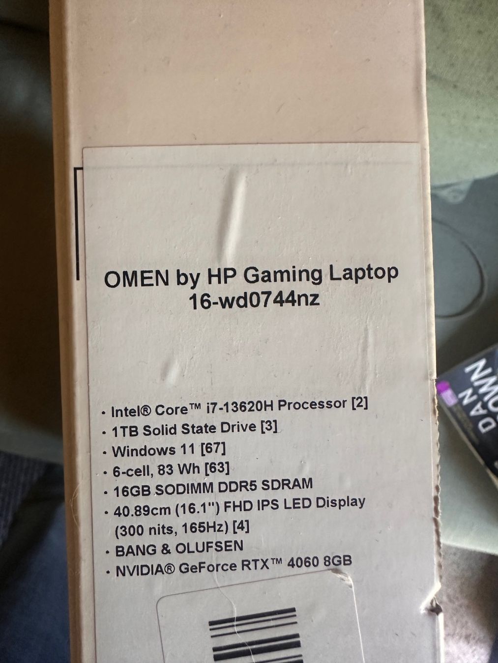 Hewlett Packard Portables: HP Omen 16 pouces, gaming laptop – D'occasion à Fully par LionelH 5