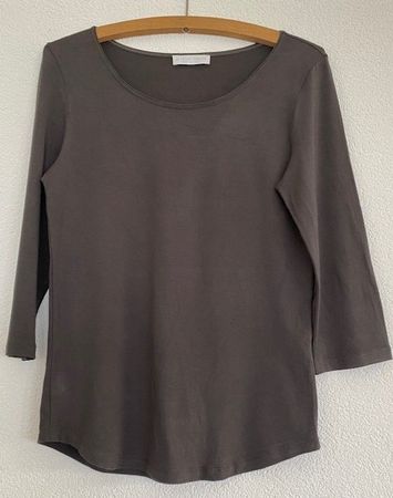 Edles Le Tricot Perugia Shirt, Grau, Grösse 36/38, Top!