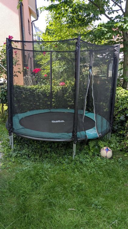 Salta Trampoline: Salta Trampolin Combo Round 213cm, grün, gut erhalten – Gebraucht aus Therwil von sep_x8pw