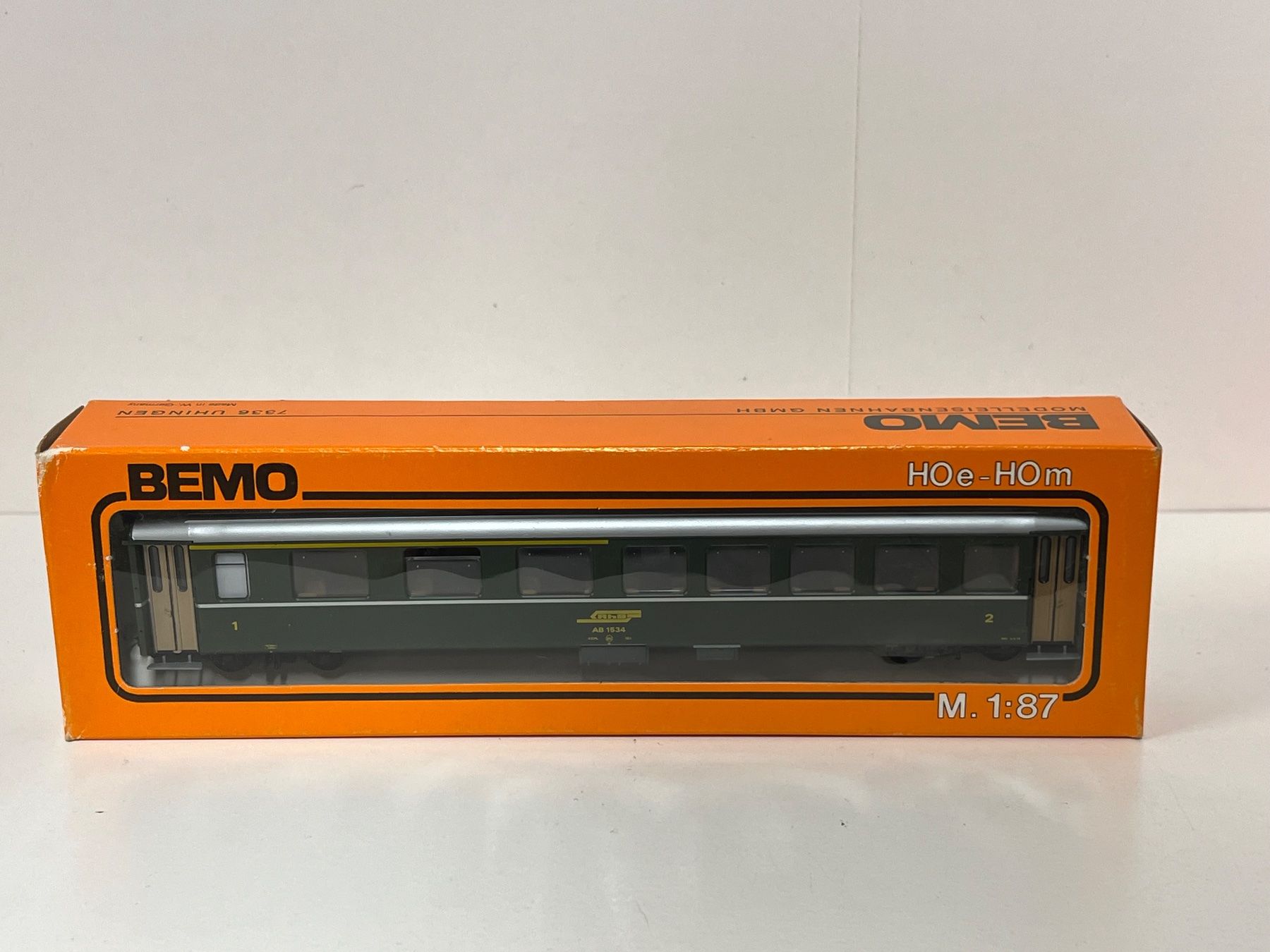 Bemo Modellini di ferrovie: Bemo 3251 RhB AB 1534 – Nuovo e nell'imballaggio originale da Neuenhof venduto da ludovicco