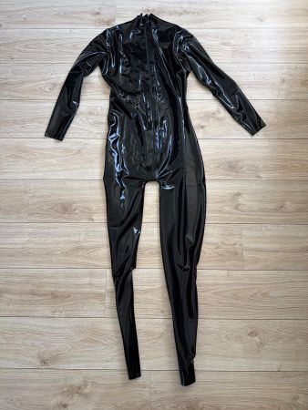 Latex Catsuit 0,4mm Schwarz NEU Gr.XL Ganzkörperanzug