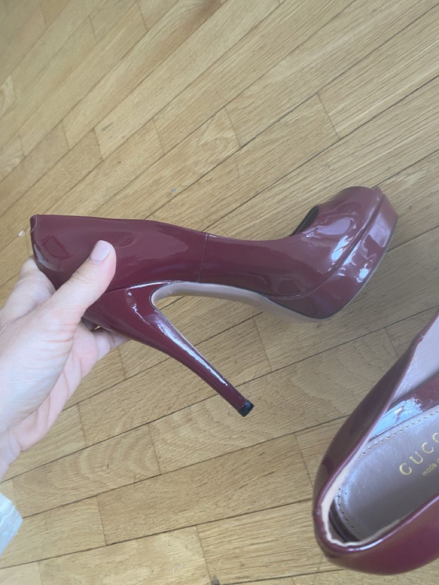 Gucci Scarpe da donna: Escarpins Burgundy Gucci – Usato da Versoix venduto da wen_75xm 5