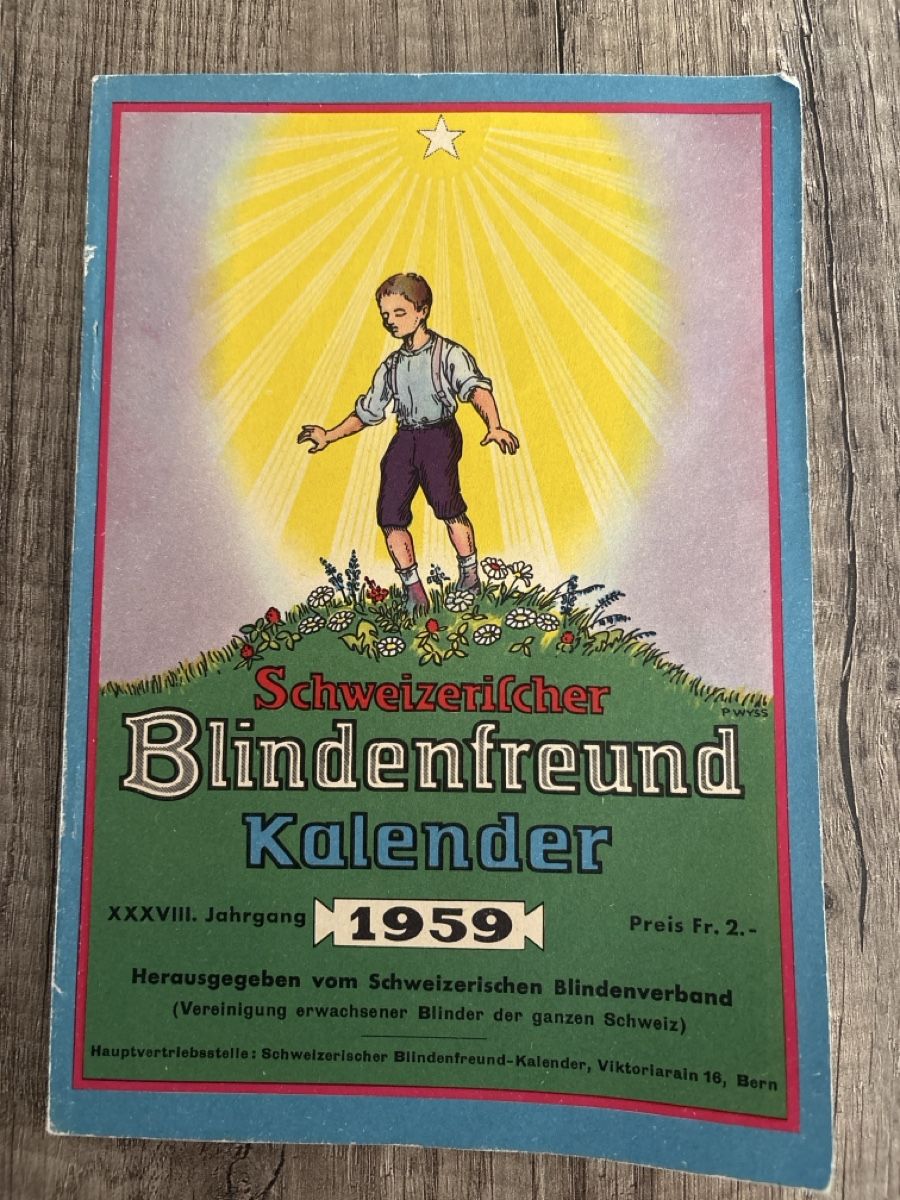 Zeitschriften & Magazine: Schweizerischer Blindenfreund Kalender 1959 – Gebraucht aus Schaffhausen von Reporter