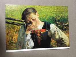 AK Kunst Segantini Bündnerin am Brunnen