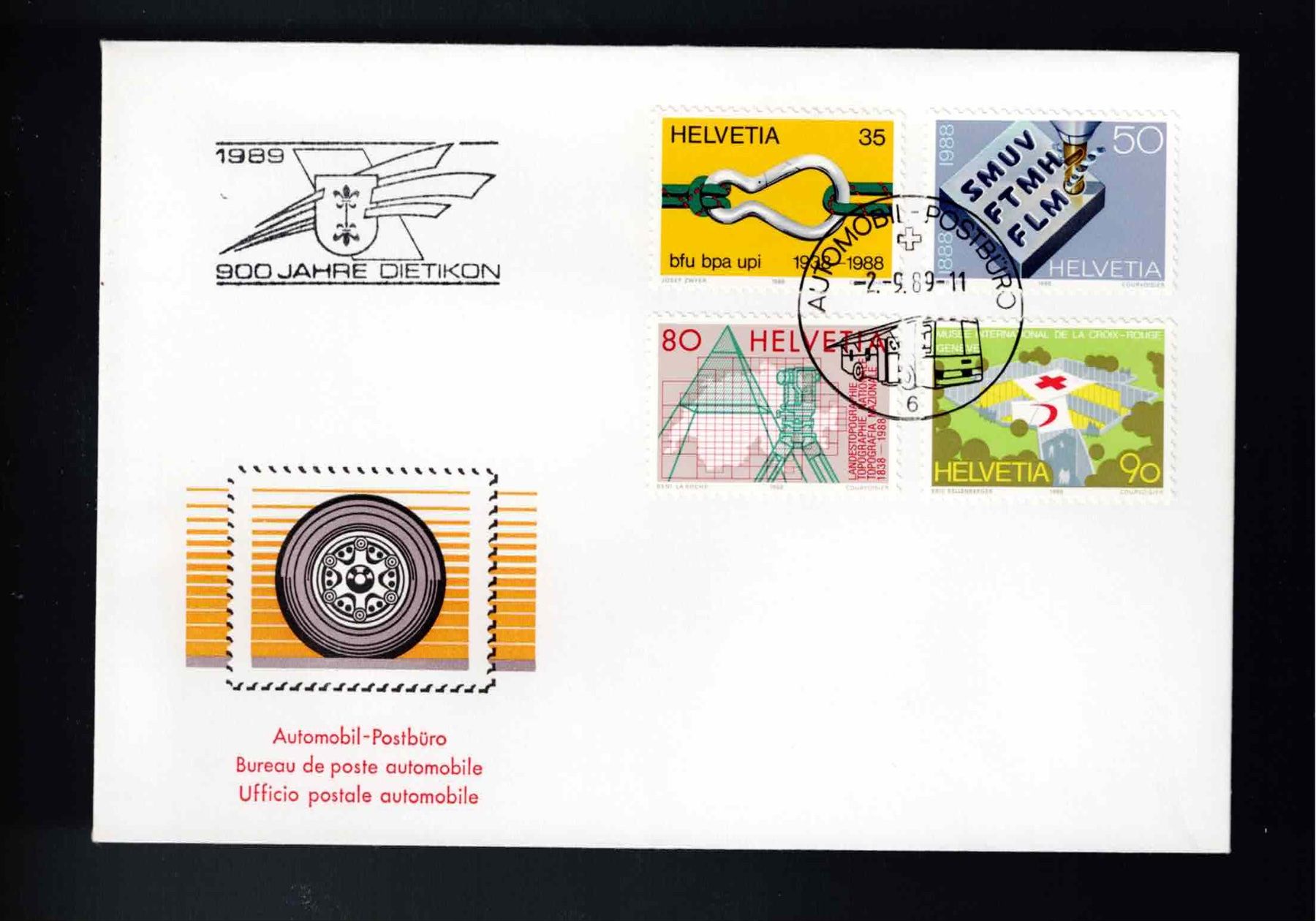 Tutti i francobolli: 1 FDC Schweiz 1989 – Nuovo (secondo la descrizione) da Koblenz venduto da Markenhimmel