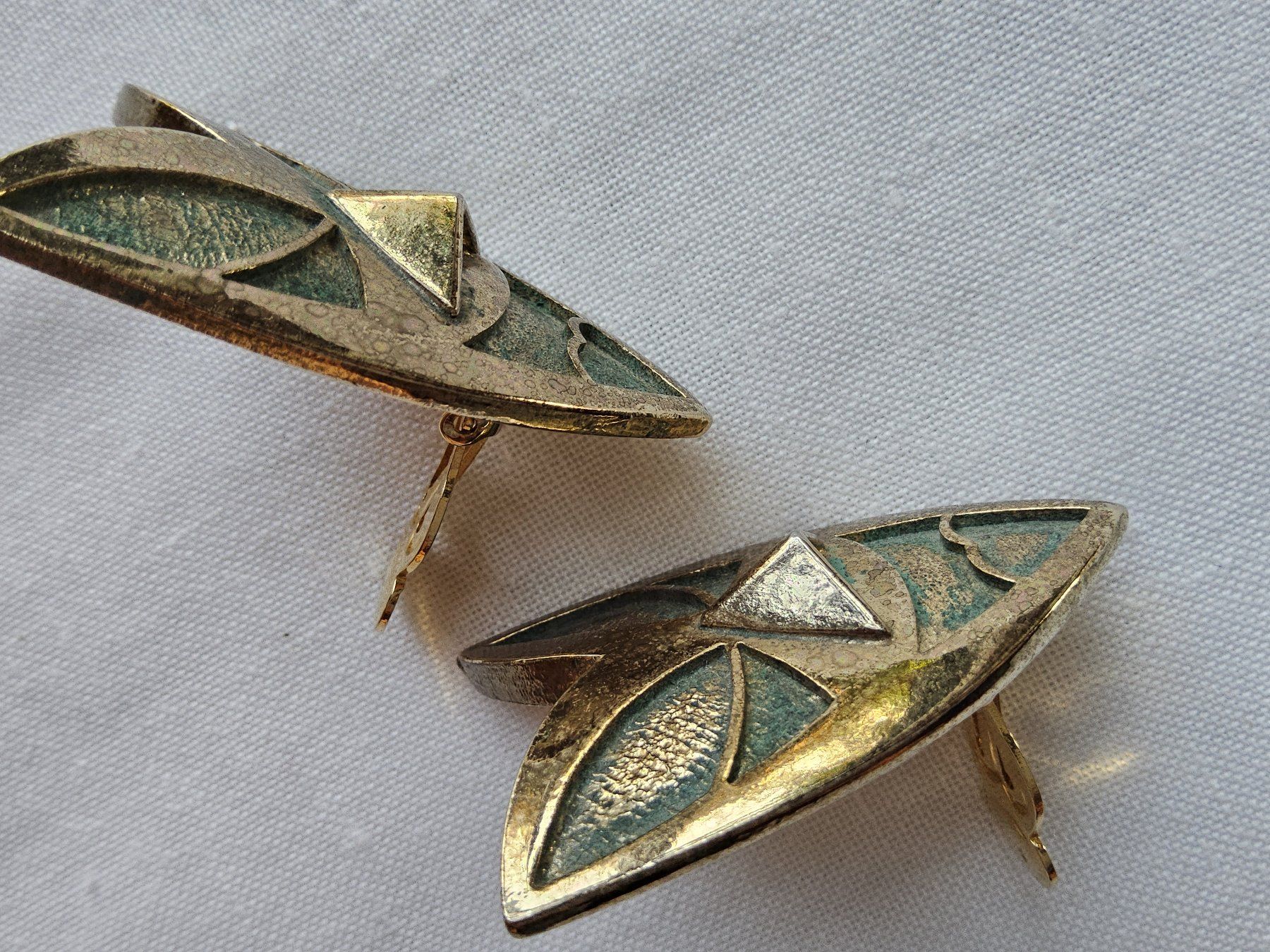 Ohrringe & -stecker: Vintage silbrige Masken Ohrclips – Gebraucht aus Zürich von sanwit 5