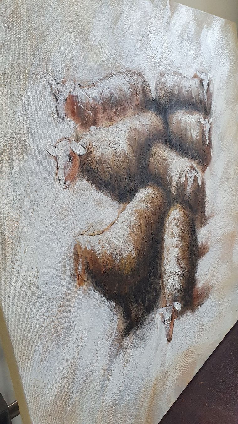 Gemälde: Gemälde 90 x 90 cm – Gebraucht aus Unterterzen von Jerommeke 1