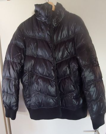 Warme Winterjacke, Schwarz, Herren L/XL