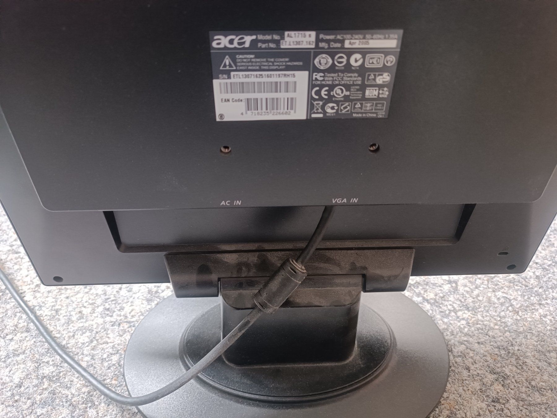 Acer Monitore: ASUS Bildschirm – Gebraucht aus Freidorf TG von Daniel74 1
