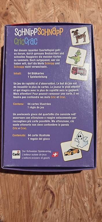 Giochi: Jeu schnippschnapp criccrac – Usato da Sergey venduto da swixkey 1