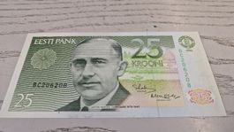 Banknote Eesti Pank 25 Krooni 1992 UNC