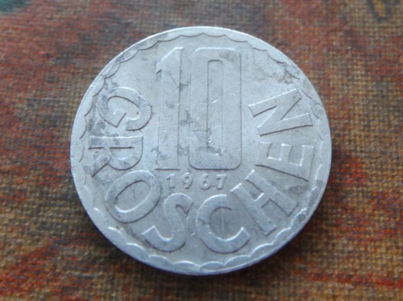 Tutti le monete: AUTRICHE  10  Groschen  1967 – Usato da Romanel-sur-Lausanne venduto da Swift13