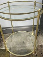Table d'appoint dorée vintage - Élégance et style ✨