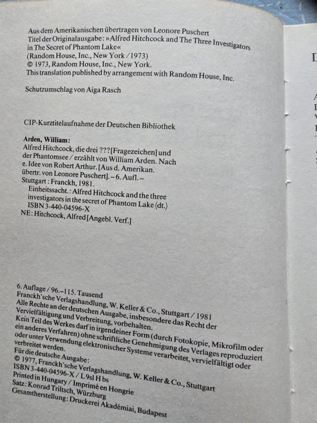 Libri: Die drei Fragezeichen ??? - und der Phantomsee – Usato da Luzern venduto da silvermoon12 2