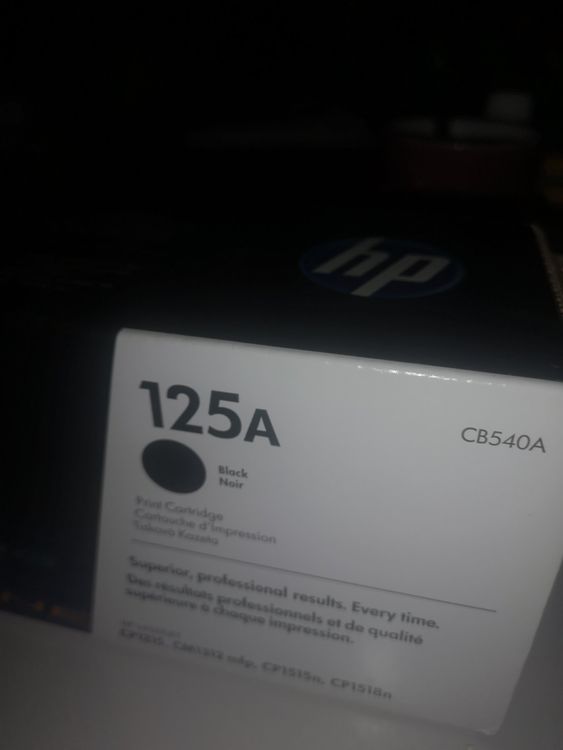Original HP Toner 125A (CB540A) Black CP1515, CP1518, CP1215 (Gebraucht ...