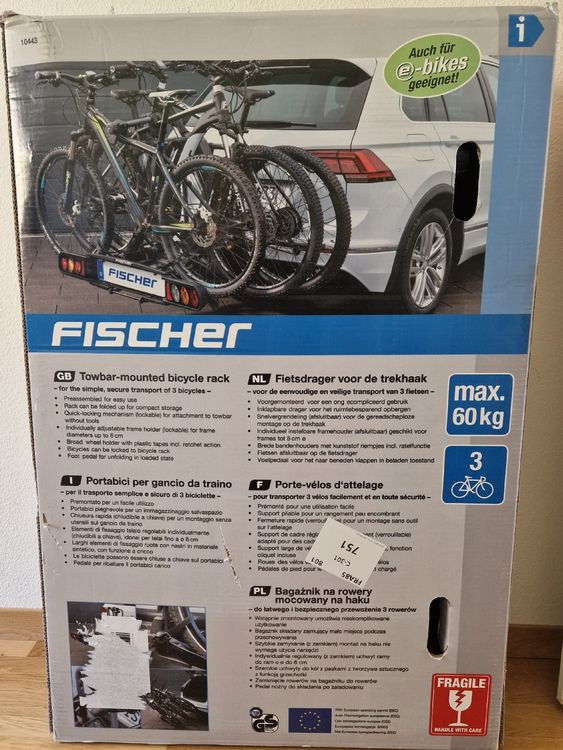 Fischer Supporti per biciclette: Fischer Kupplungs-Fahrradträger ProlineEvo 3 – Nuovo e nell'imballaggio originale da Zürich venduto da lea_c9zc 2