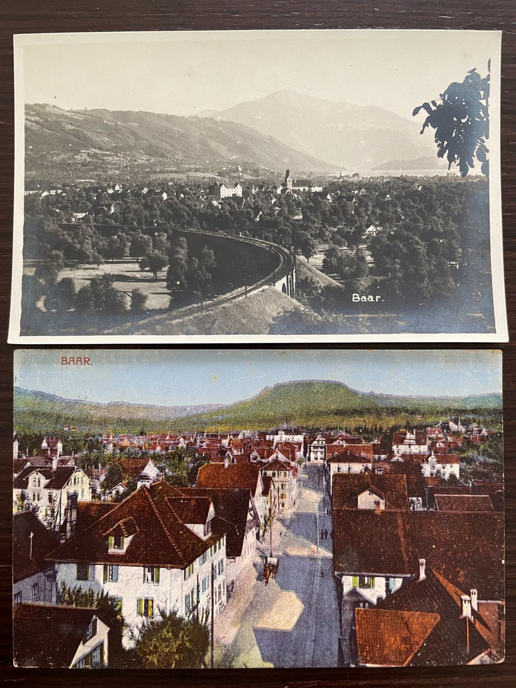 Cartoline postali: BAAR Ortsansichten, Höllgrotten, Kirche, 5 Ansichtskarten – Usato da Wald ZH venduto da TLILEF 1