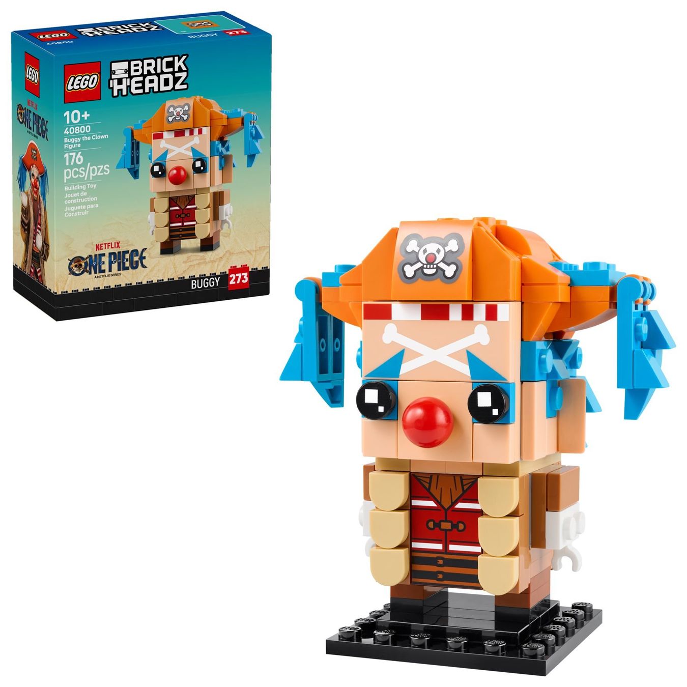 LEGO Brickheadz 40799 + 40800 Luffy & Buggy the Clown (Neu und ...