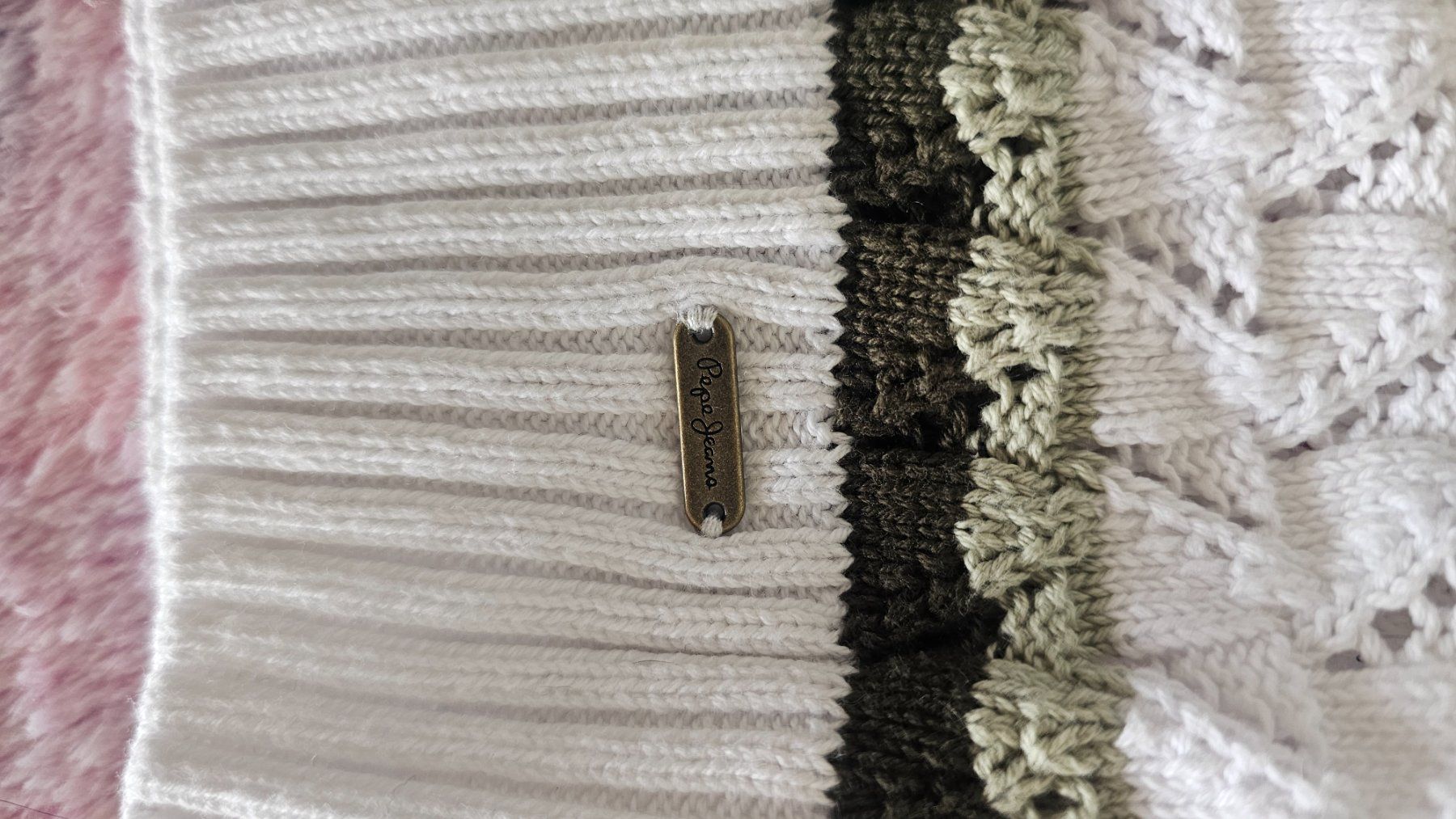 Pepe Jeans Maglioni & Felpe: Pepe Jeans Sommer Pullover Weiss/grün, Gr. XS – Nuovo (secondo la descrizione) da Klingnau venduto da anduril_25 1