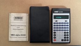 MBO Alpha 2000 Rechner - Vintage Klassiker mit Etui!