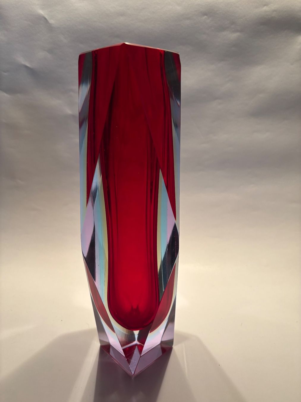 Murano Vasi & Recipienti: Murano Blockvase Seguso – Usato da rotkreuz venduto da baudisch 3
