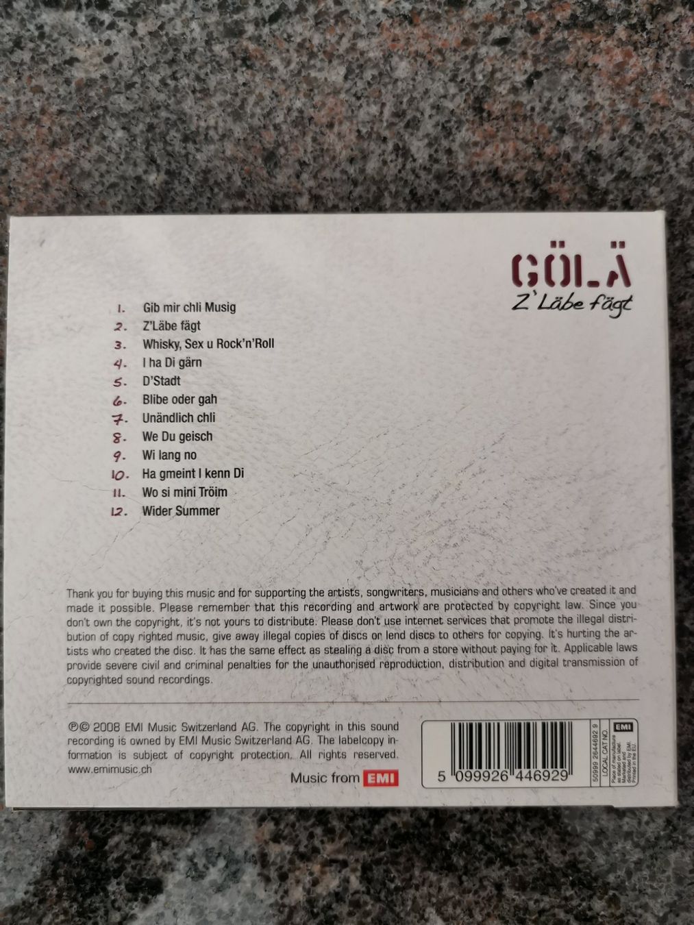 CD: CD Gölä Z'Läbe fägt – Usato da Wilderswil venduto da wwil 1