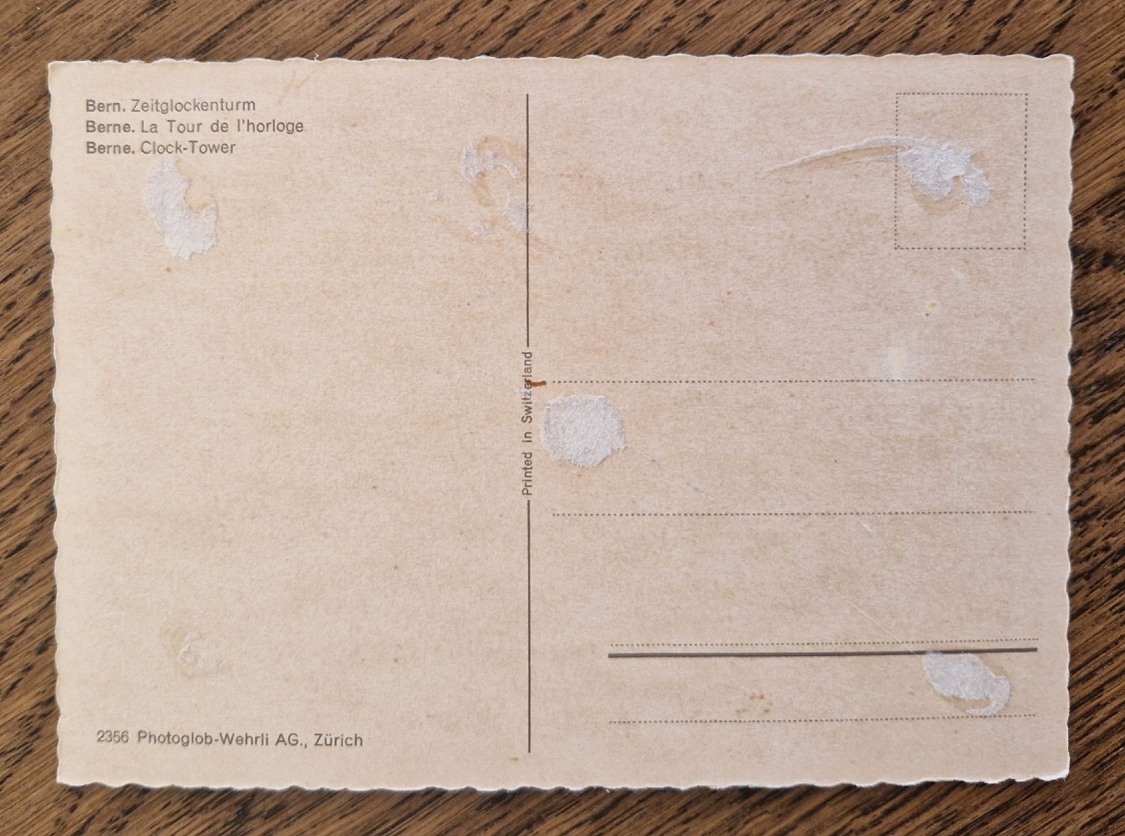 Cartoline postali: Bern, Zeitglockenturm, Oldtimer  – Usato da Ebikon venduto da Donar50 2