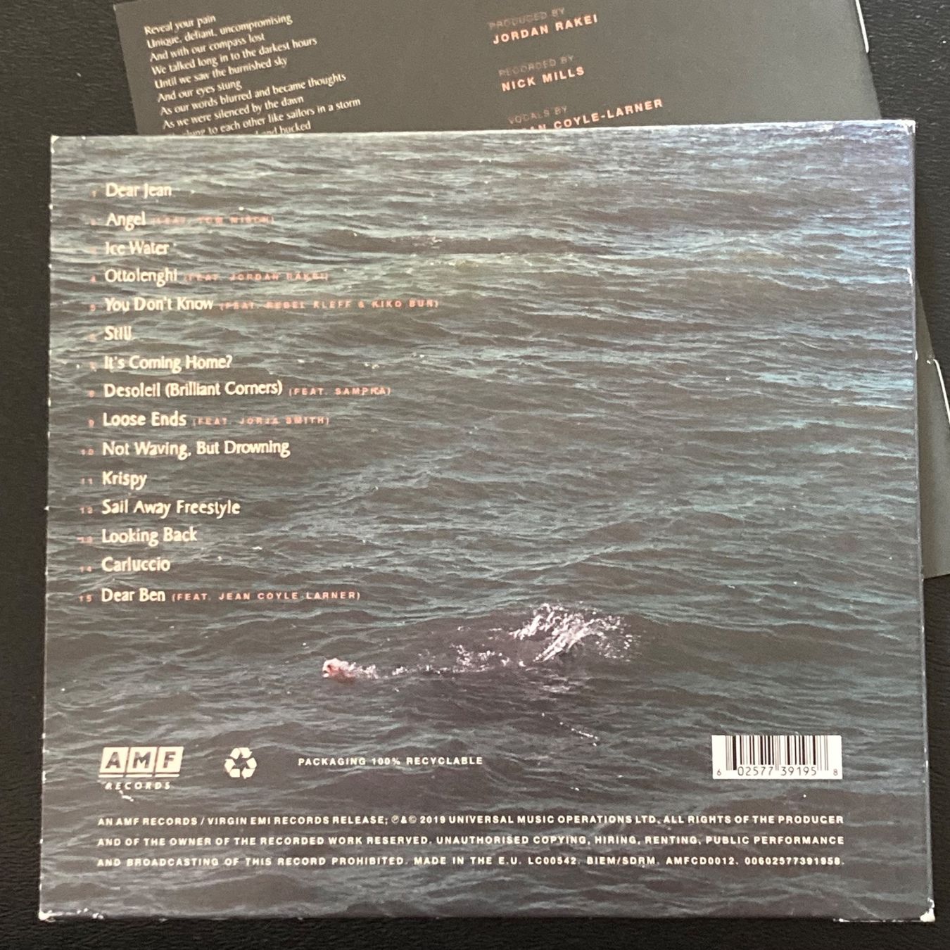 CDs: Loyle Carner - Not Waving, But Drowning – Gebraucht aus Bern von Ntsamina 1