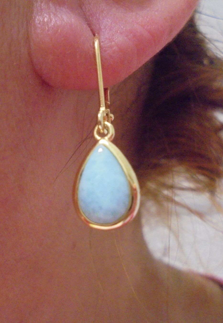 Orecchini pendenti & Orecchini a lobo: Echtschmuck: Larimar Silberohrringe – Nuovo (secondo la descrizione) da Zuchwil venduto da maumauchi