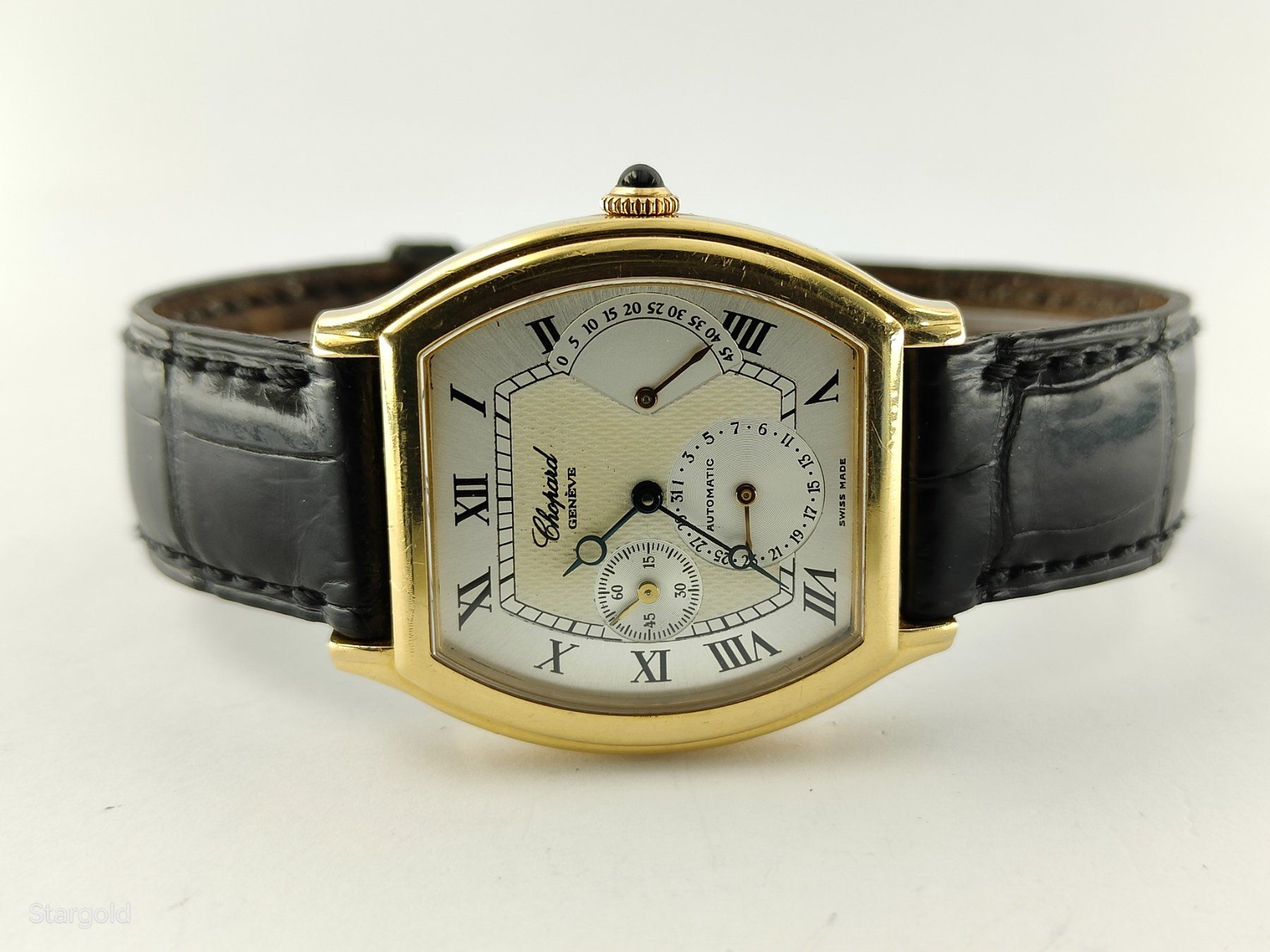 Chopard Uhren: Chopard Power Reserve Tonneau - 18K Gold – Gebraucht aus Zürich von Stargold-Uhren 3