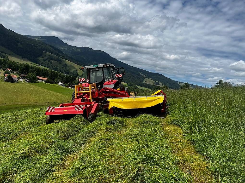 Tracteurs: Pöttinger Seitenmähwerk mit hitch – D'occasion à Uebeschi par pat_rv82
