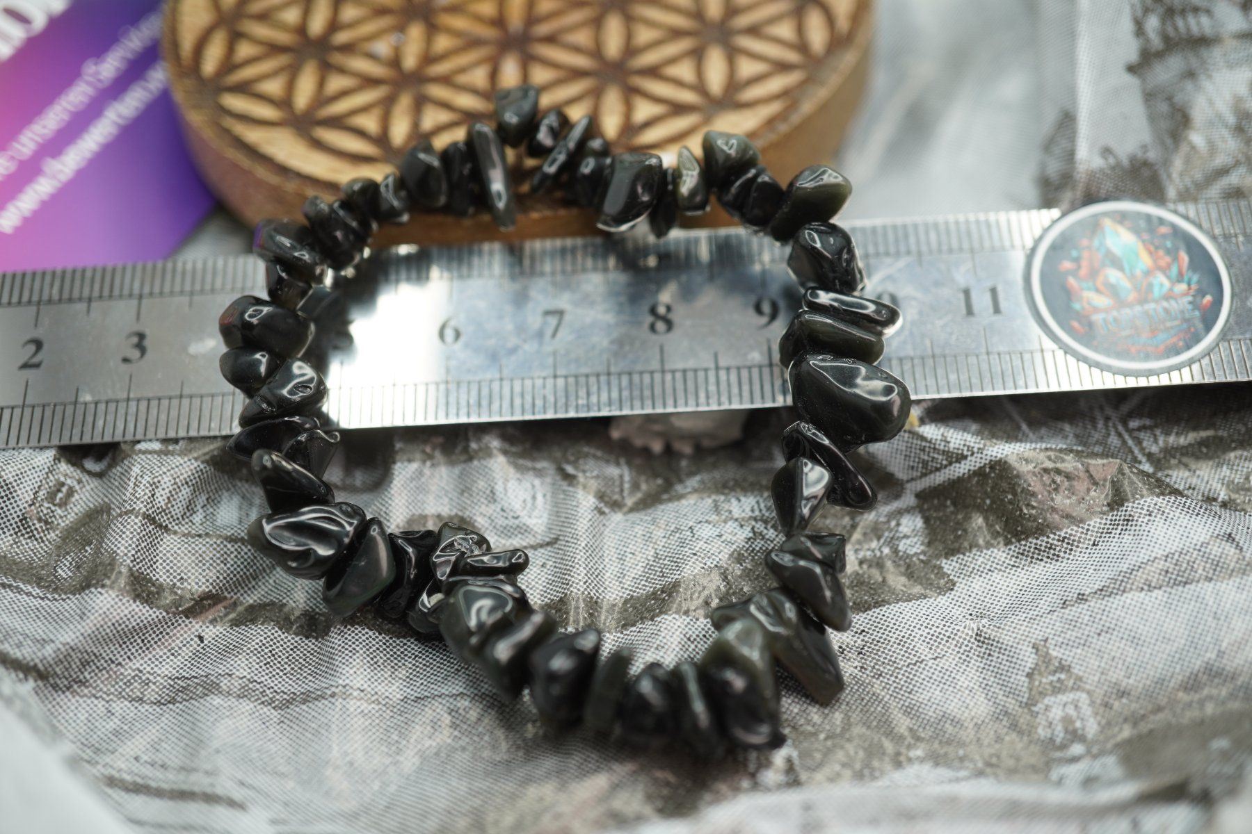 Minerali & Pietre curative: Gold Obsidian   Splitter elastisches Armband  Ab 1.- – Nuovo e nell'imballaggio originale da Eschenbach SG venduto da topstone 2