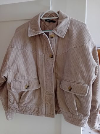Only Cord Jacke, Beige, Grösse 38, Herbst/Winter
