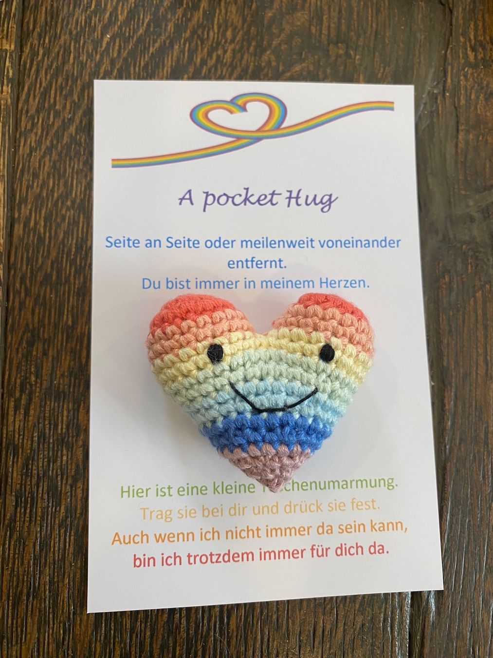 Cartoline: Pocket Hug / Taschenumarmung Handmade – Nuovo (secondo la descrizione) da St. Niklaus VS venduto da loumonrohandmade