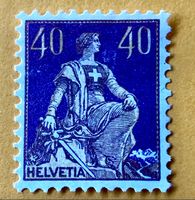 Helvetia mit Schwert UNGESTEMPELT  ﻿Siehe Original Fotos   