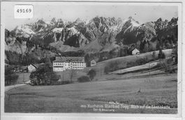Toggenburg - Kurhaus Rietbad - Blick auf Säntiskette