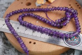 Amethyst facettiert ca. 6mm Direkt  Strang  ab 1.- Auktion