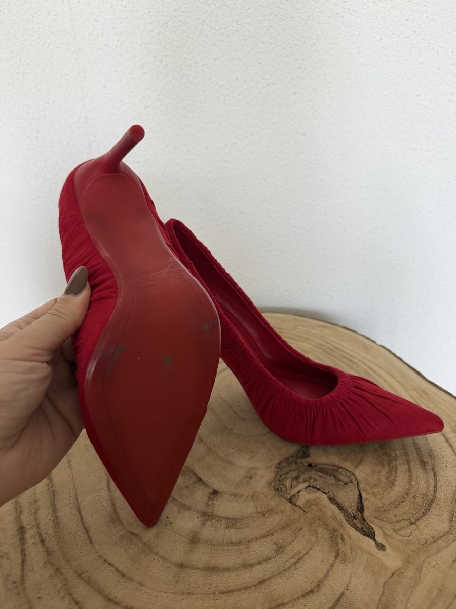 Bershka Damenschuhe: Bershka Stiletto Pumps Rot Gr. 38 – Neu (gemäss Beschreibung) aus Hägglingen von Raff_Ella 5