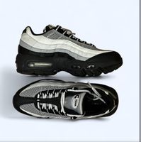 Silver and black nike air max 95