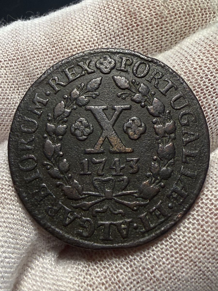 Tutti le monete: Portugal - D. João V - X Reis  1743 – Usato da Wallbach venduto da Nenex 1