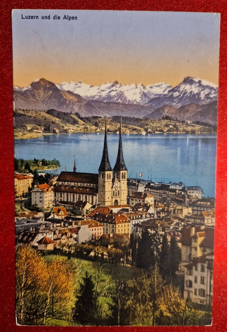 Cartoline postali: Luzern und die Alpen top – Nuovo (secondo la descrizione) da Melchnau venduto da Arthurius