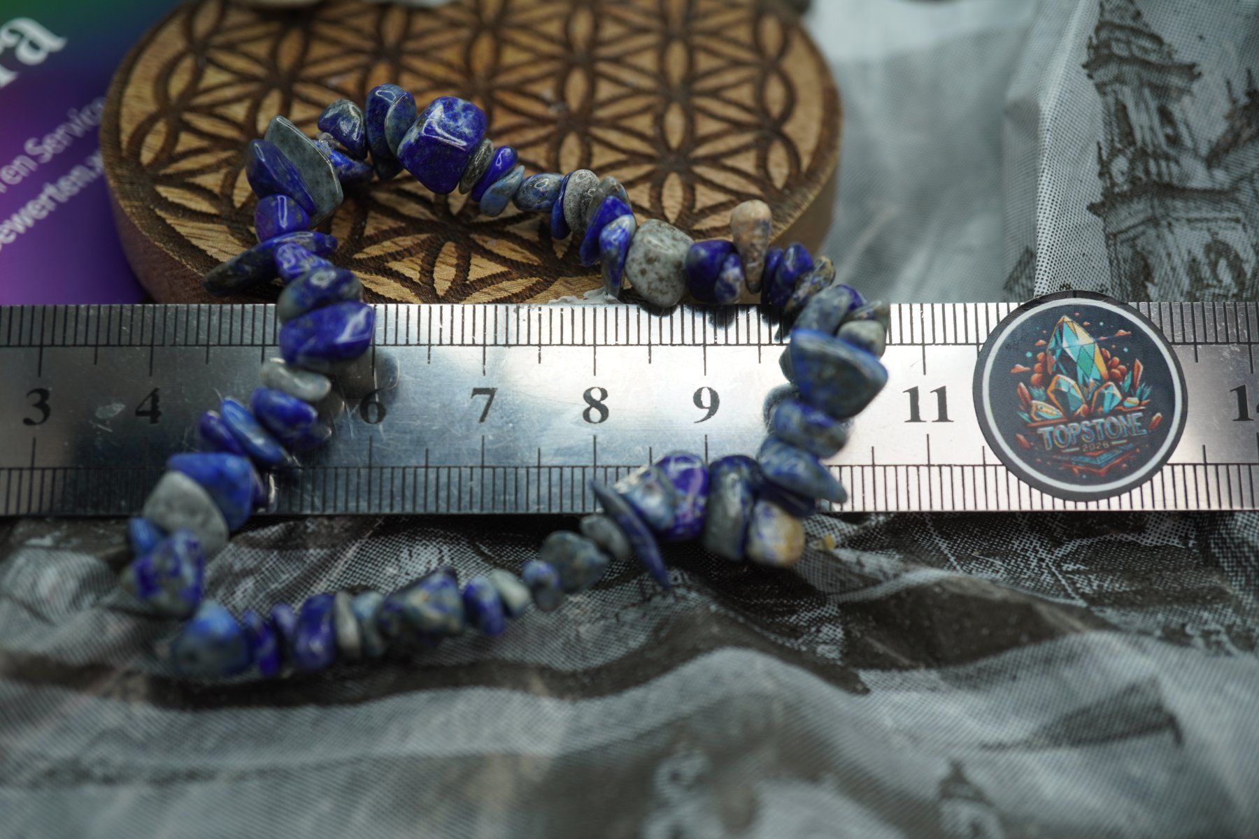 Minerali & Pietre curative: Lapis    Splitter elastisches Armband  Ab 1.- – Nuovo e nell'imballaggio originale da Eschenbach SG venduto da topstone 3
