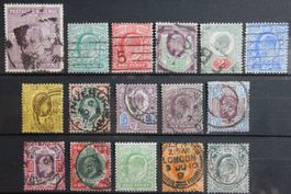 Grossbritannien ex. Kat. 102-120 gest. 1902 Kat. 236 Euro